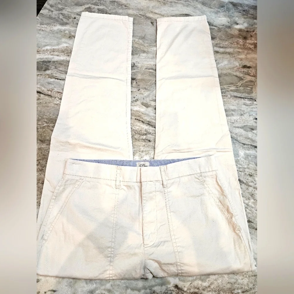 J.Crew Slim Boyfriend Chino Pants Women’s 27 Tall Khaki Beige Re-Imagined